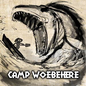 camp woebehere logo