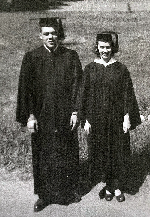 Don and Donna Landsverk, who were married a few months earlier, were proud UW-Stout graduates in the spring of 1952.