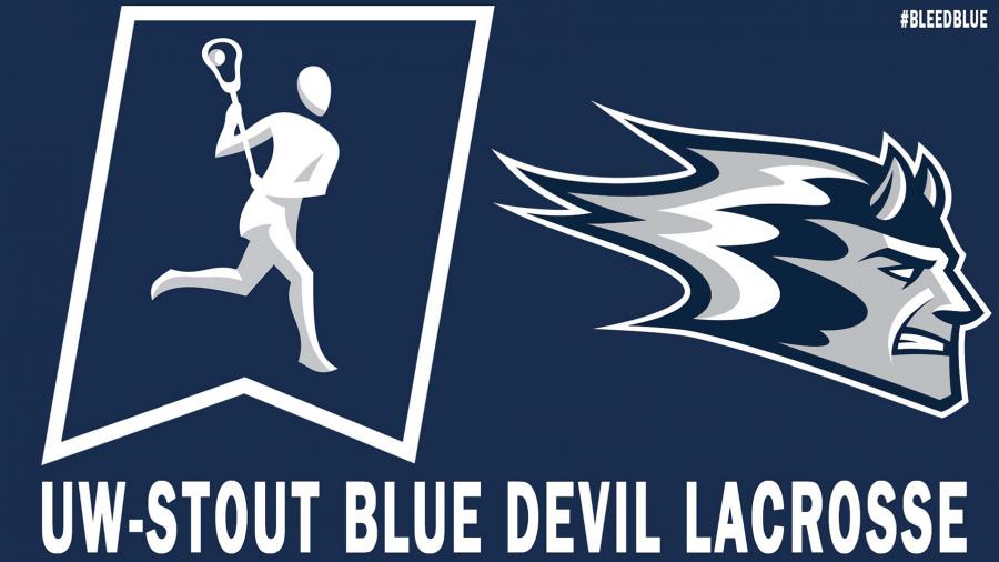 A women's lacrosse graphic, next to the Blue Devil logo, represents a new school sport beginning in 2023.