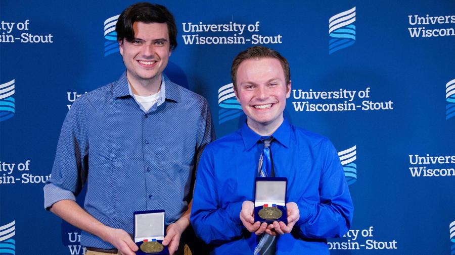 Wood Medallion recipients Bradley Kase and Connor Johnson