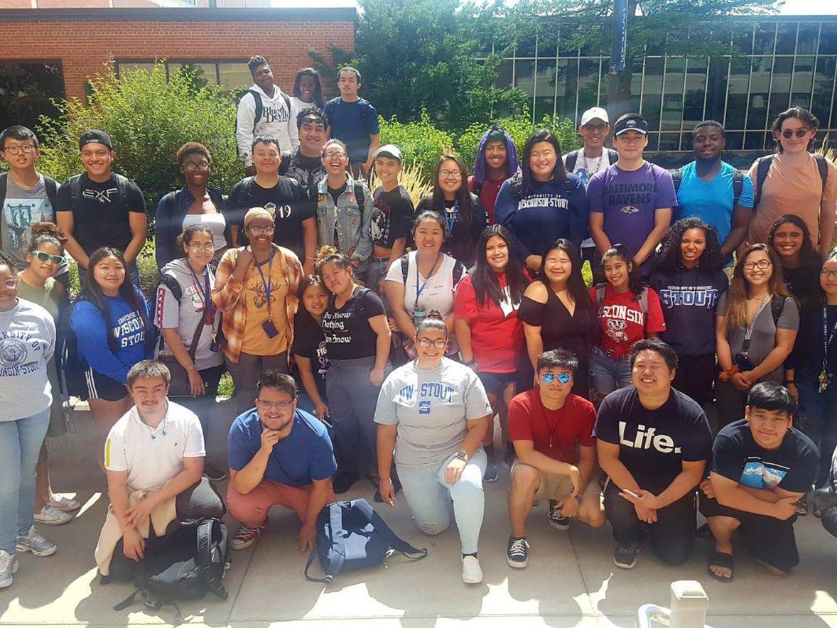 Stoutward Bound members arrived two weeks early in August to help them get acclimated to campus and the community.