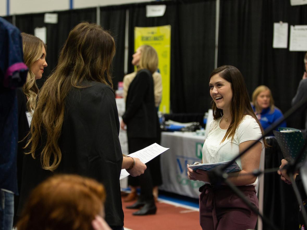 Employers from around the state and region visited UW-Stout campus on March 4, 2020 for the second day of the Career Conference. Students made connections with employers for their internship, co-op opportunities, or even full-time employment.
