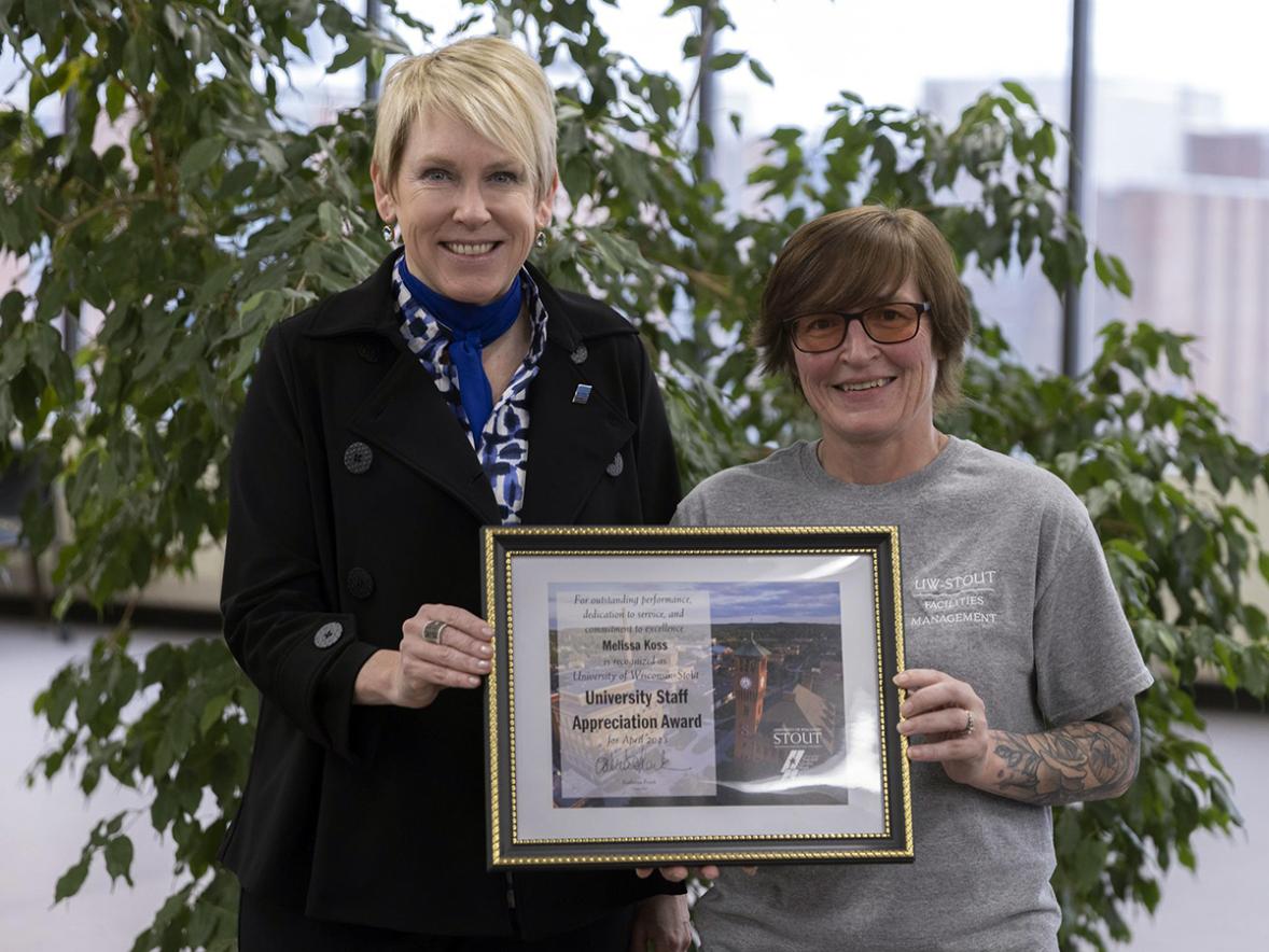 Koss recognized with April University Staff Employee Appreciation award Featured Image