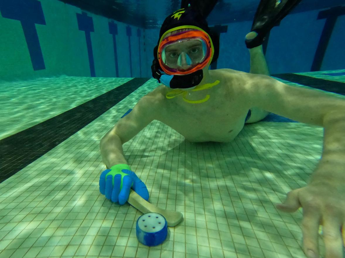 Luke Bousley, underwater hockey