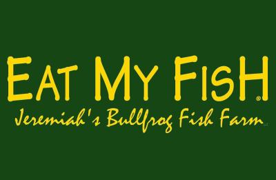 Jeremiah's Bullfrog Fish Farm logo.